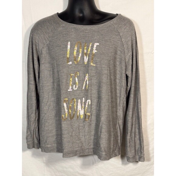 Disney by Lauren Conrad top grey size XL Love Is A Song‎ - Picture 1 of 5